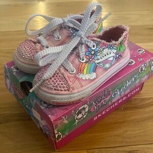 Sketchers Twinkle Toes Pink Little Girl 5